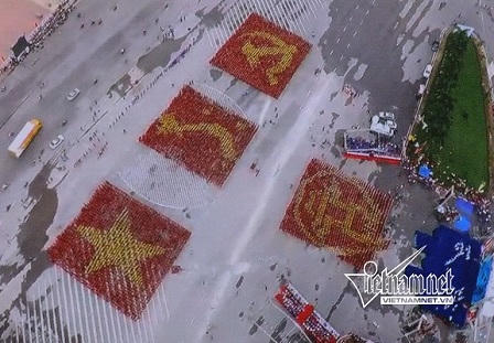 12.000 đoàn viên, thanh niên hát Quốc ca dưới cờ Tổ quốc